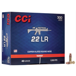 CCI AR Tactical 22 LR 40gr Copper Plated RN 1200 fps Ammuniiton