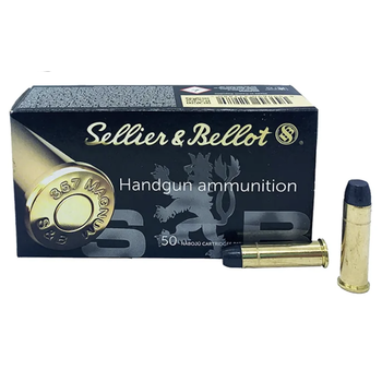 Sellier & Bellot Sellier & Bellot 357 Mag 158 Gr LFN Cowboy Action Ammunition Box Of 50