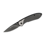 Buck 327 Nobleman Folding 2.6" Coated Blade w/Stainless Handle & Clip - 5860