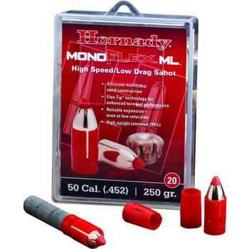 Hornady Hornady 67274 Muzzleloading Sabots with Bullets 50 Cal Sabot Low Drag 45 250Gr Monofex
