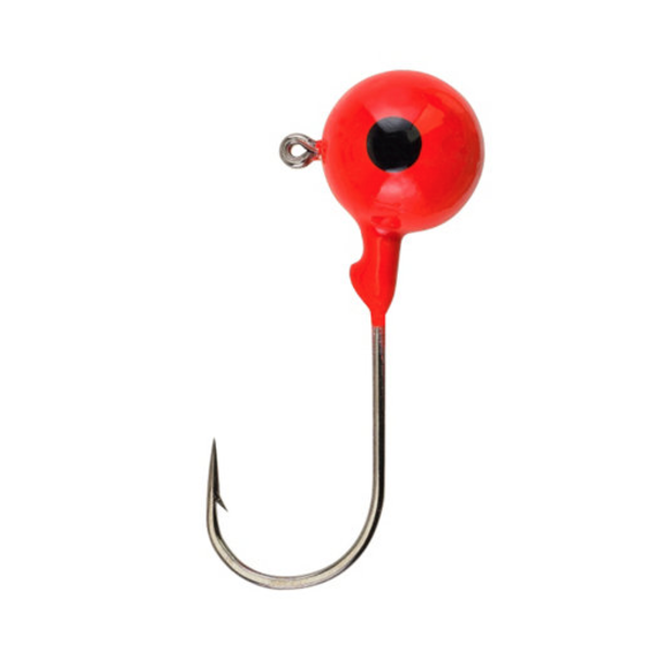 Berkley Round Ball Jigs. 1/32oz Orange 8-pk