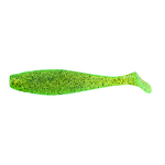 Mister Twister Sassy Shad 6" Chartreuse Sparkle 2-pk