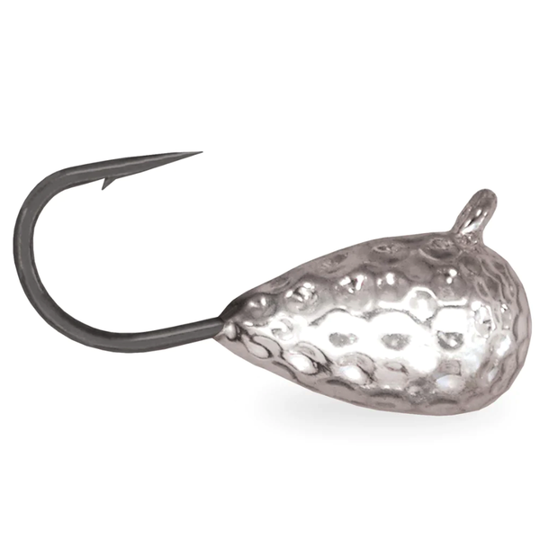 Acme Hammered Tungsten Ice Jig Size 3 Silver 2-pk