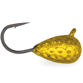 Acme Hammered Tungsten Ice Jig Size 3 Gold 2-pk