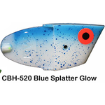 Dreamweaver Meat Heads. Blue Splatter Glow  4/pk