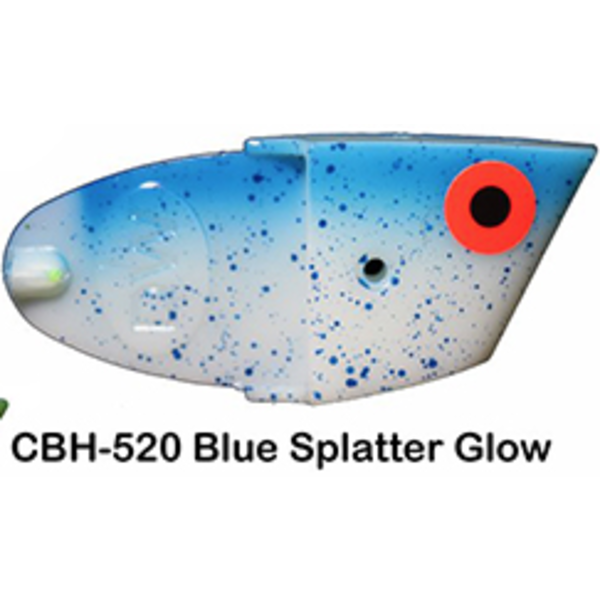 Dreamweaver Meat Heads. Blue Splatter Glow  4/pk