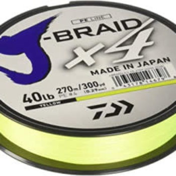 Daiwa J-Braid X4 40lb Yellow 150yd