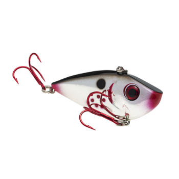 Strike King Red Eye Shad. 1/2oz Bleeding Chrome Black Back