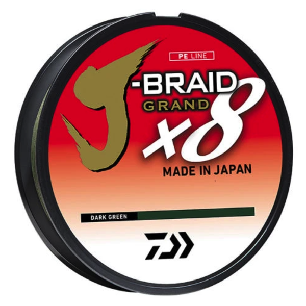 Daiwa J-Braid X8 Grand 30lb 150yd Dark Green