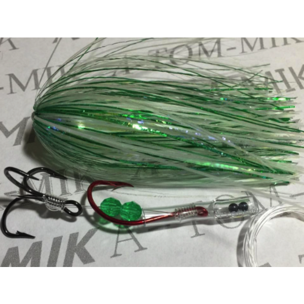 A-Tom-Mik Tournament Series Fly. Crinkle Green Glow