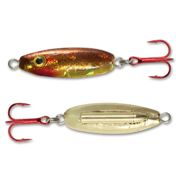 Northland Buck-Shot Rattle Spoon. 3/4oz Gold Shiner