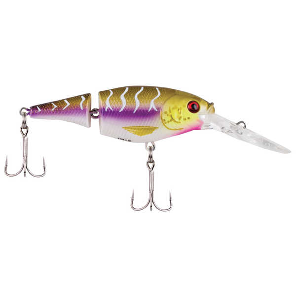 Berkley Flicker Shad Jointed 3" Purple Tiger 7-9’ Dive