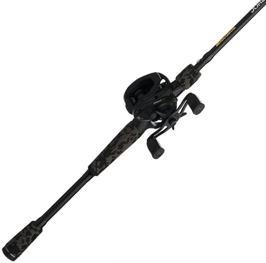 Abu Garcia 7' Jordan Lee Fishing Rod and Reel Baitcast Combo, 5 +1 Ball  Bearings with Lightweight Graphite Frame & Sideplates, Durable  Construction,Yellow/Grey : Sports & Outdoors 