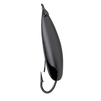 Johnson Silver Minnow Spoon 1/2oz Black