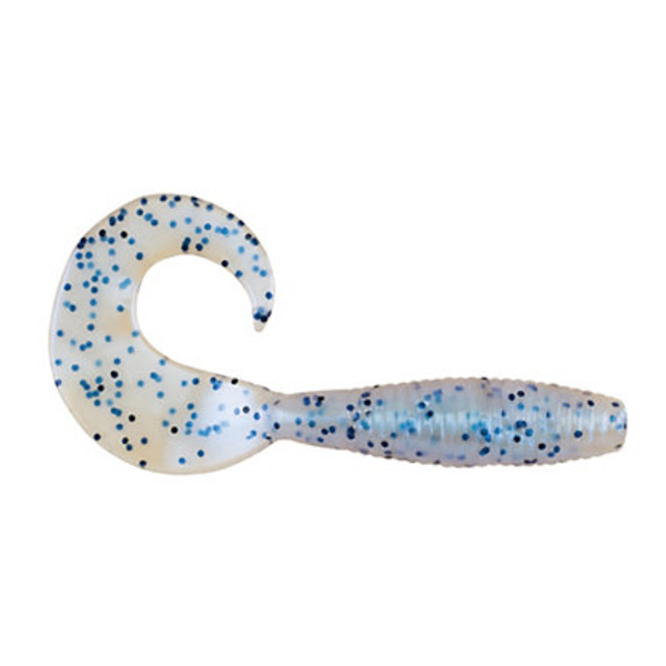 PowerBait Power Grub 4" Blue Pearl Salt & Pepper 10-pk