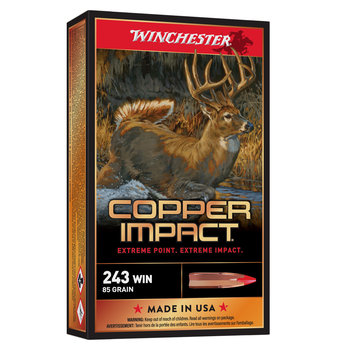Winchester Copper Impact 243 Win 85gr 20 Rnds (Lead Free)