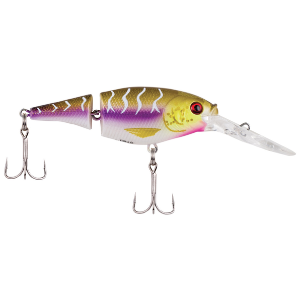 Berkley Flicker Shad Jointed 2" Purple Tiger 5-7’ Dive