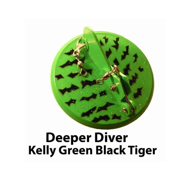 Dreamweaver Deeper Diver Size 4 Kelly Green Black Tiger
