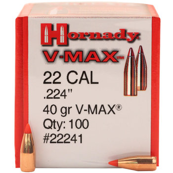 Hornady 22 Cal.224 40gr V-MAX Bullets