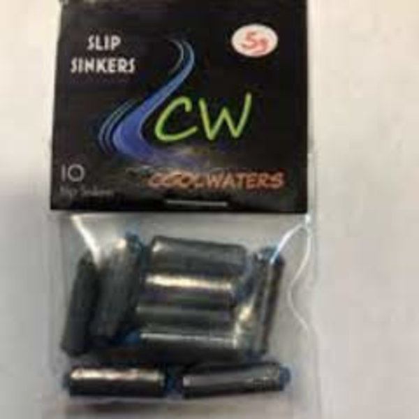 Coolwaters Slip Sinkers 3.5g 10/pk