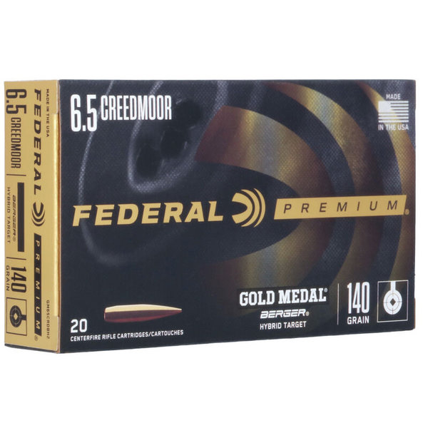 Federal Gold Medal 140gr Berger Hybrid Target Ammunition