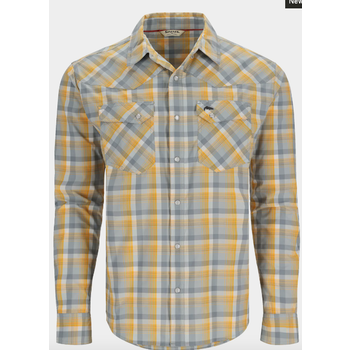 Simms Men's Bracket LS Shirt Sunrise/Storm Window Plaid Medium Reg. $99.99