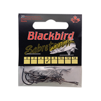 Red Wing Tackle Red Wing Blackbird Sabretooth Hook. Size 8