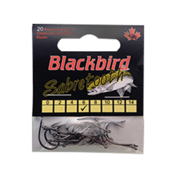 Red Wing Tackle Red Wing Blackbird Sabretooth Hook. Size 8