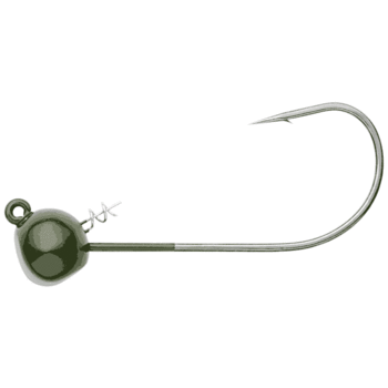 Owner Stick Bait Shaky Head Green Pumpkin 1/8oz 3/0 4-pk