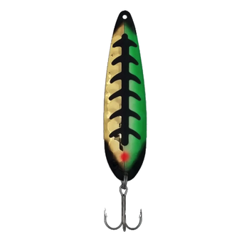 Moonshine Lures Half Moon Spoon - Green Shorts