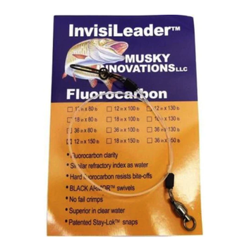 Musky Innovations Fluorocarbon Leader 18" 150lb
