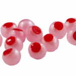 Cleardrift Tackle Embryo Soft Bead 6mm Pink Pearl Red Dot 30-pk