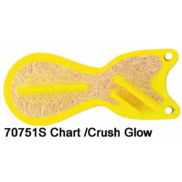 Dreamweaver Spin Doctor 6" Flasher Chartreuse Crush Glow