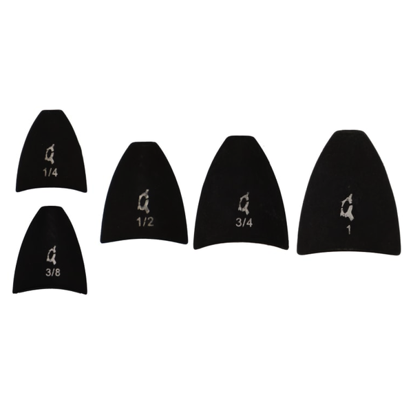 X Zone Tungsten Arrowhead Weight Black 3/8oz 3-pk