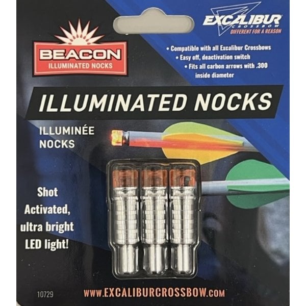 Excalibur Beacon Illuminated Nocks (3-Pack)