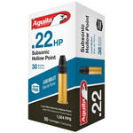 Aguila Subsonic 22 LR, 38 gr, Lead Hollow Point Rimfire Ammunition