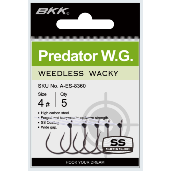 BKK Predator WG Weedless Wacky 2/0 5-pk