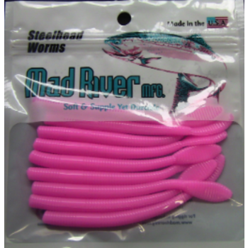 Mad River Steelhead Worm 4" Bubble Gum