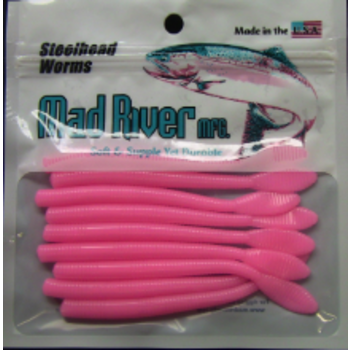 Mad River Steelhead Worm 3" Shrimp Pink