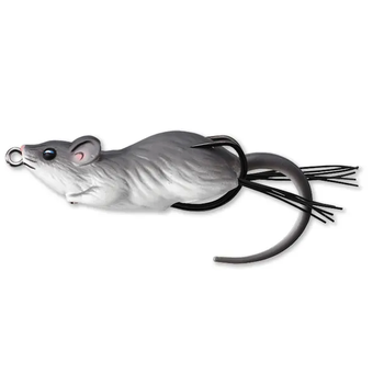 Live Target Hollow Body Mouse 2-3/4" Grey White