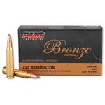 PMC PMC Bronze .223 Remington Ammunition 20 Rounds 55 Grain Pointed Soft Point 3200fps