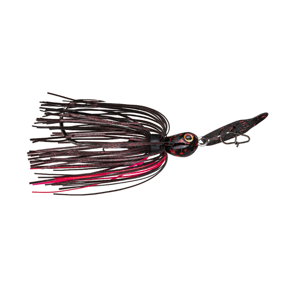 Strike King Thunder Cricket Vibrating 1/2oz Jig. Black Widow