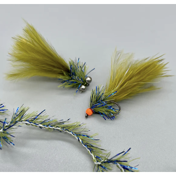 Upavon Straggle Hackle Blue Flash Damsel 6mm