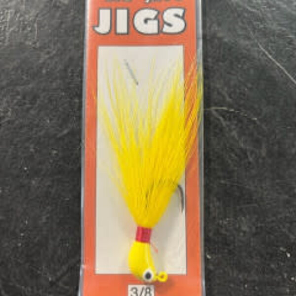 Big Jim's Bucktail Jig. 1/4oz Yellow