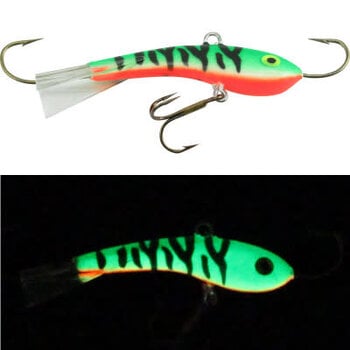 Moonshine Lures Fat Bottom Shiver Minnow #2.5 Glow Perch