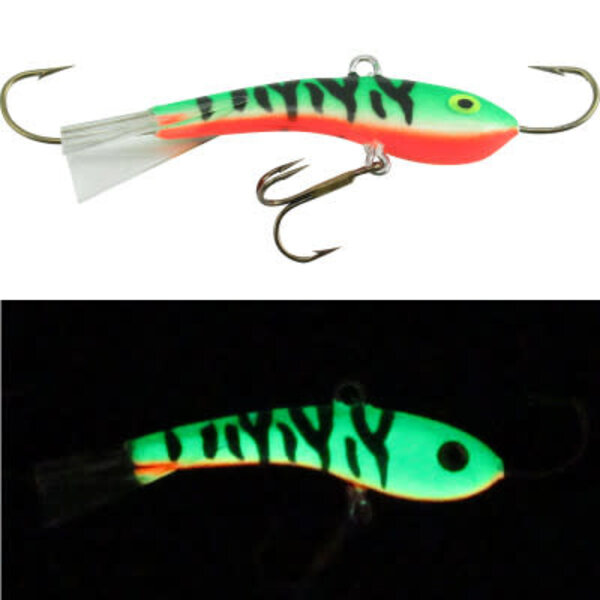 Moonshine Lures Fat Bottom Shiver Minnow #2.5 Glow Perch