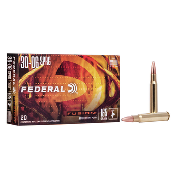 Federal Fusion Rifle Ammo 30-06 Springfield 165gr 2790fps 20 Rounds