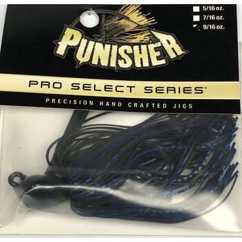 Punisher Jigs Pro Select Black Blue Chrome