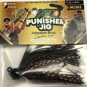 Punisher Jigs Johnson Bros Fluoro Mini Black Brown Copper