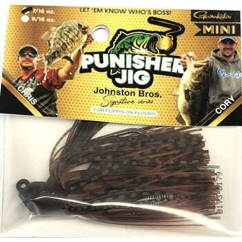 Punisher Jigs Johnson Bros Fluoro Mini Brown Craw